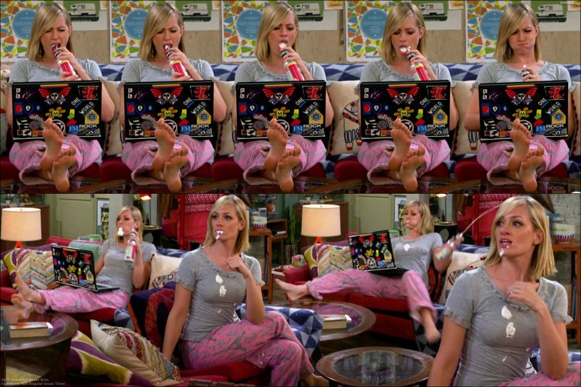 Kat Dennings in a big city