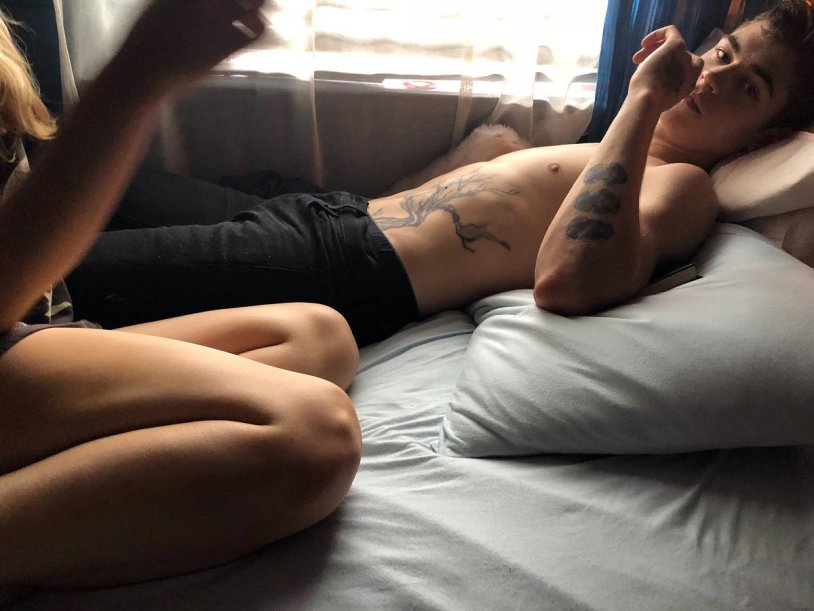 Vanessa Arias in lower underwear