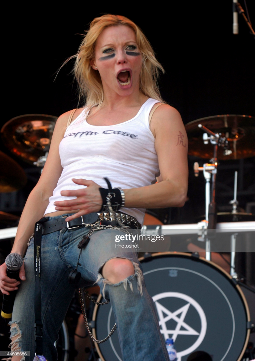 Angela Gossou at a concert
