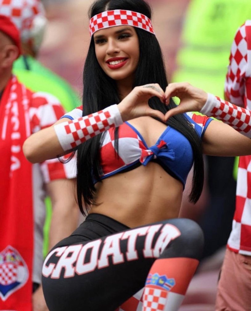 The fan of Croatian national team
