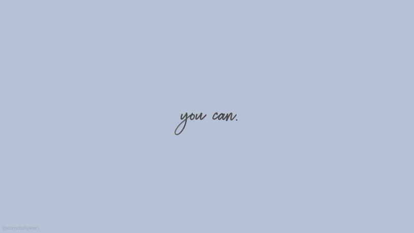 Motivating wallpaper on a laptop aesthetics