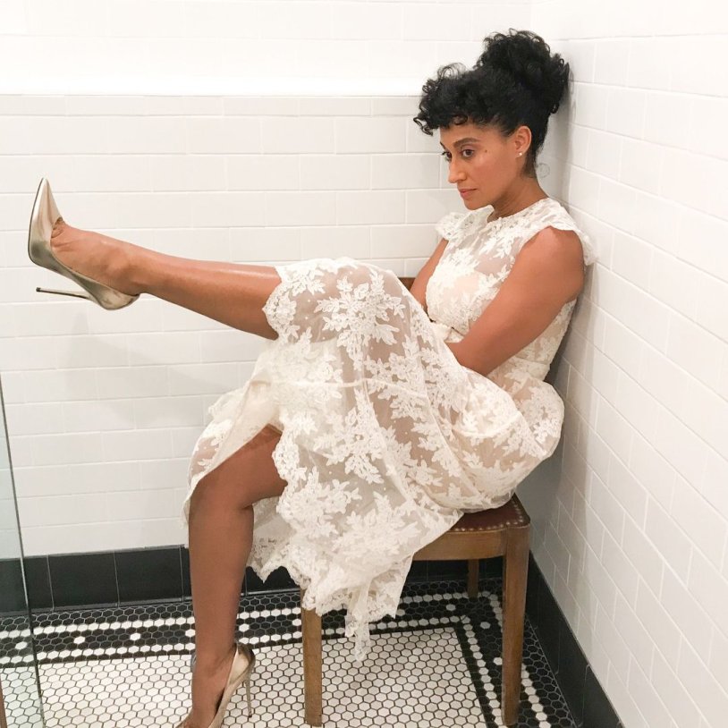 Tracee Ellis Ross (IG) Sunbathing in Bikini