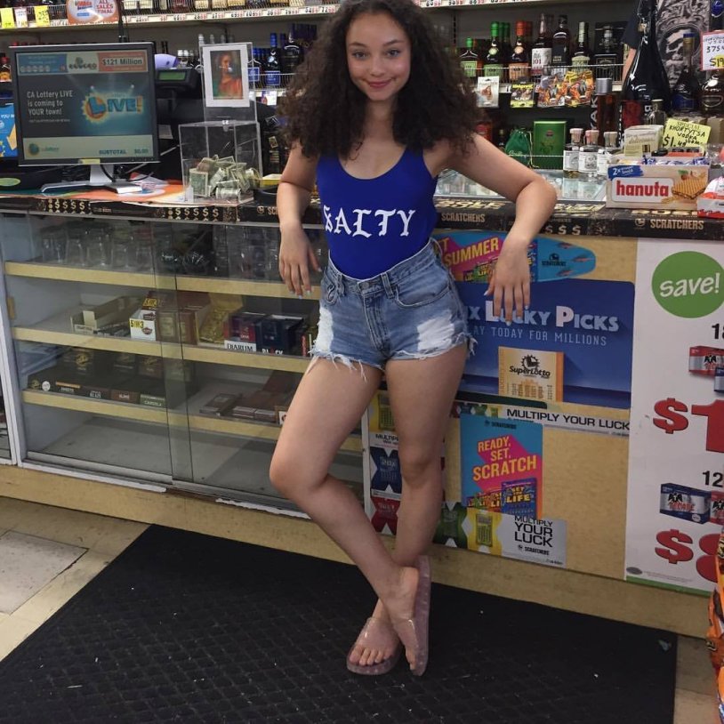 Kyla Mayset in a swimsuit