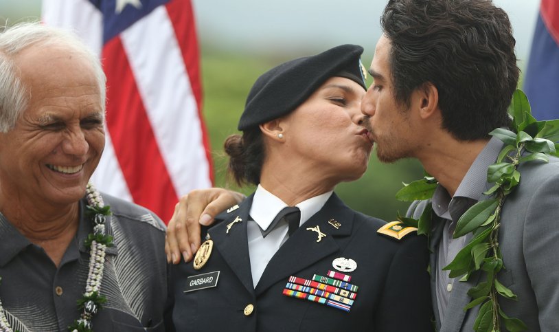 Tulsey Gabbard in military uniform