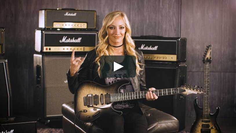 Nita Strauss in a swimsuit