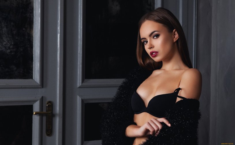 Maria Gorban in stockings