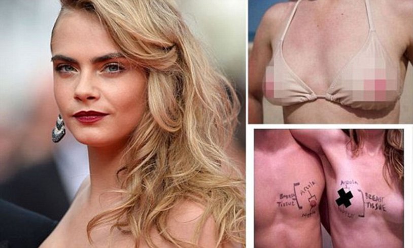 Cara Delevingne Carnivated Row Nude