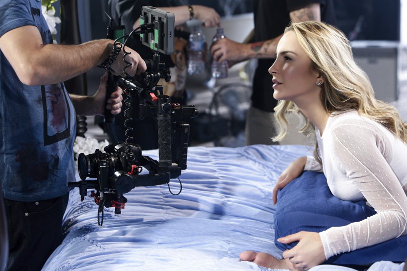 Claudia Romani in a swimsuit