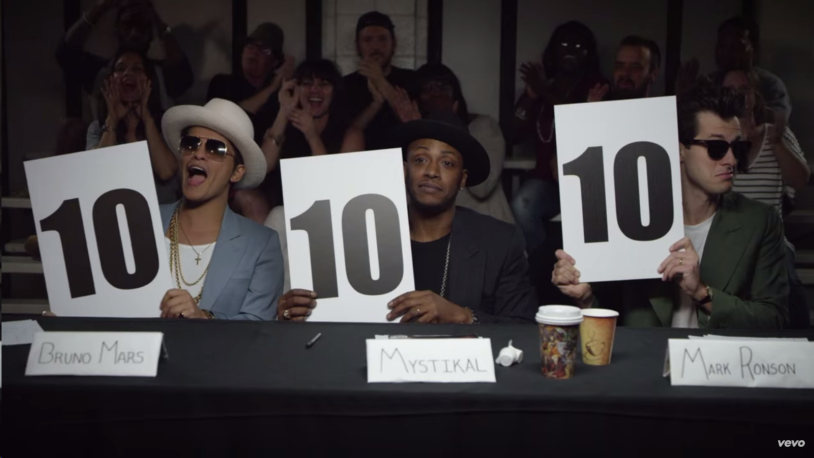 Frida Pinto and Bruno Mars