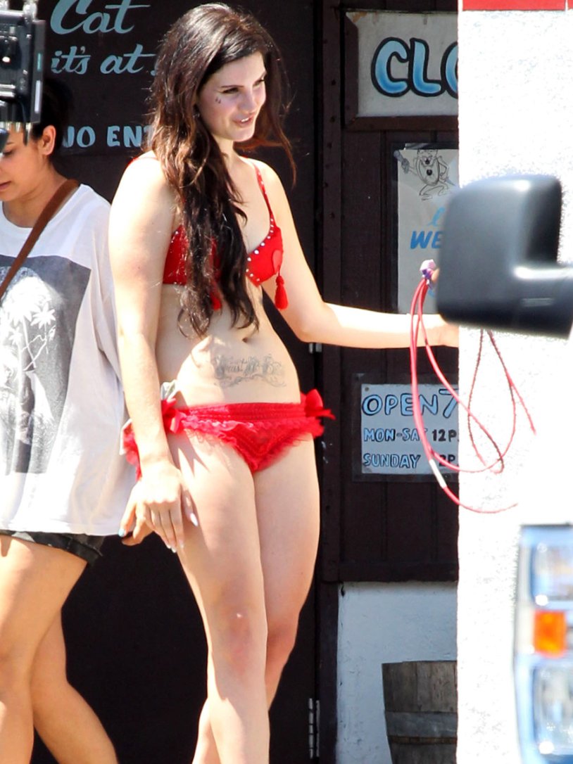 Lana del Rey in a swimsuit