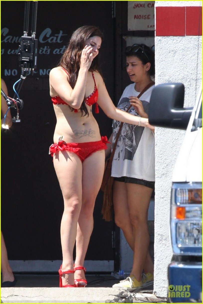 Lana del Rey in a swimsuit