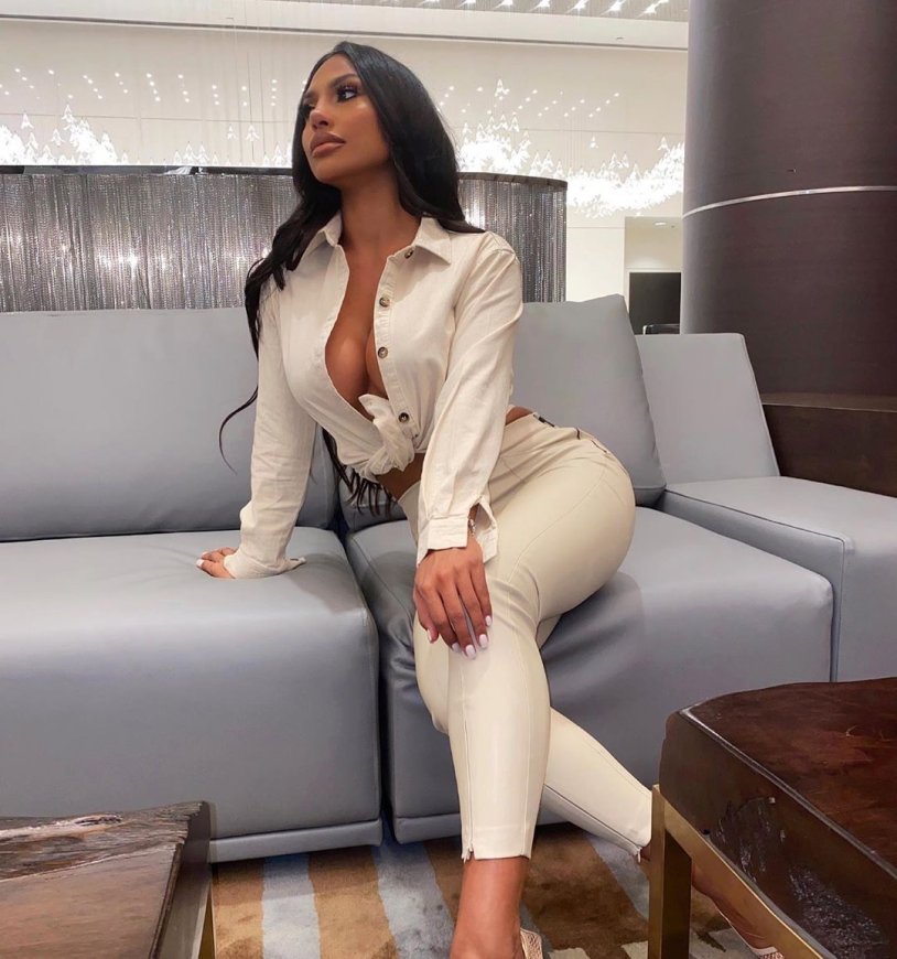 Female jumpsuit with long sleeves