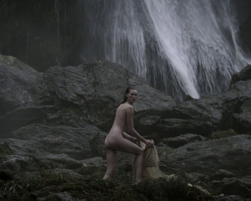 Naked from the series Vikings Gaia Weiss