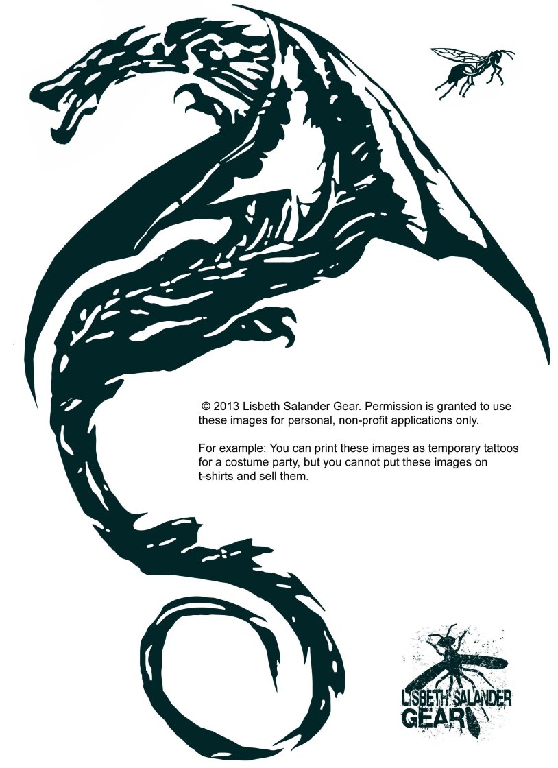 Lisbeth Salander in a wig