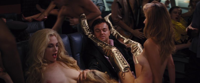 Leonardo DiCaprio and John Hill swim with topless