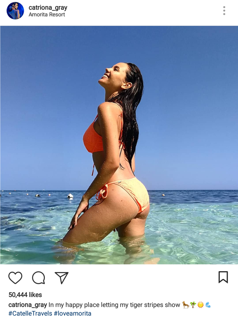 Gray Catherion is completely naked