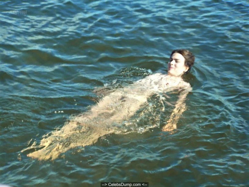 Karin Vanass in a swimsuit