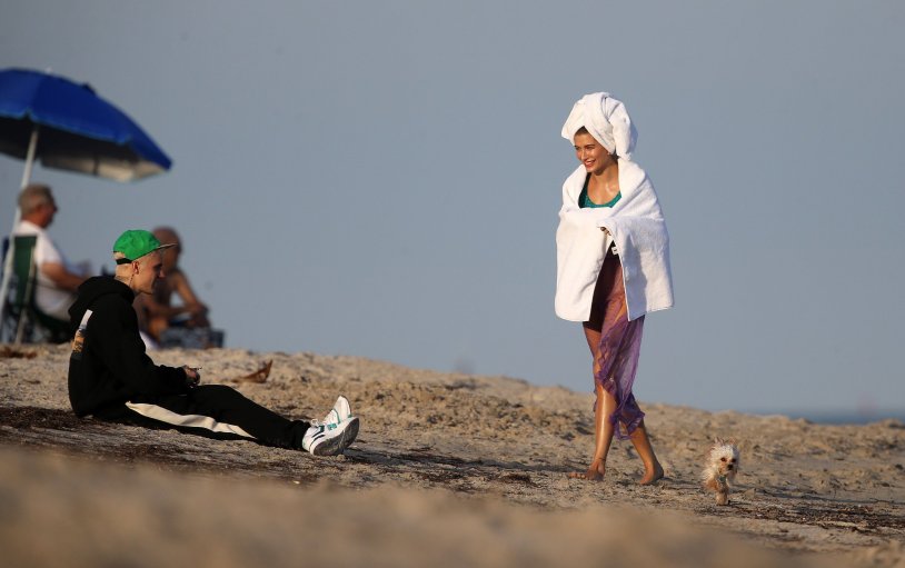 Hailey Bieber lights up