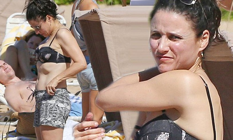 Julie Dreyfus in a swimsuit