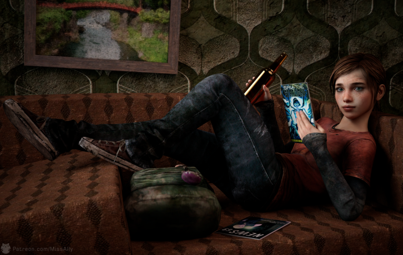 Ellie and Dina The Last of US 2 Bed Scene