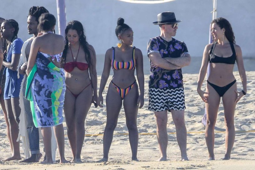 Zanel Mon in a swimsuit