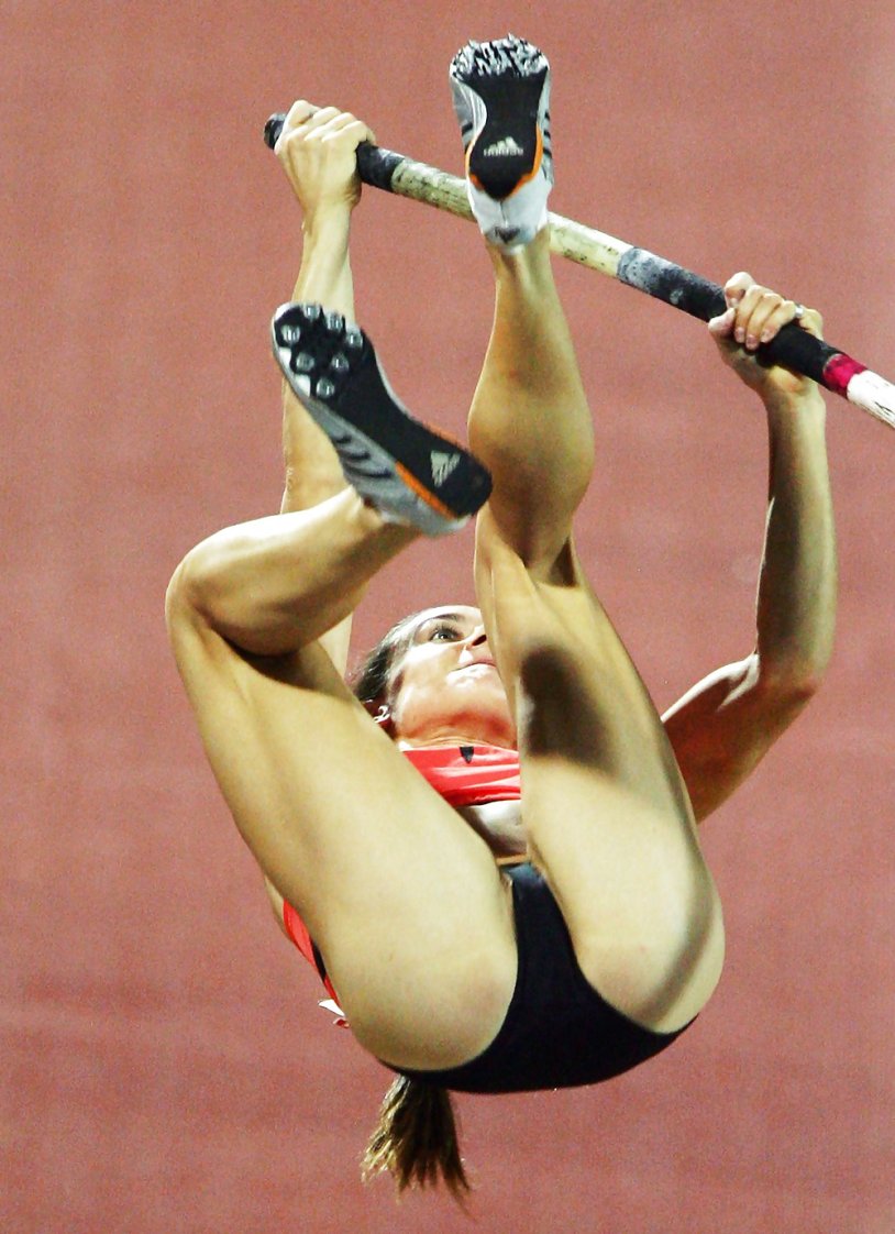 Elena Isinbaeva in a swimsuit