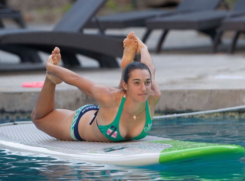 Caroline Garcia in a swimsuit