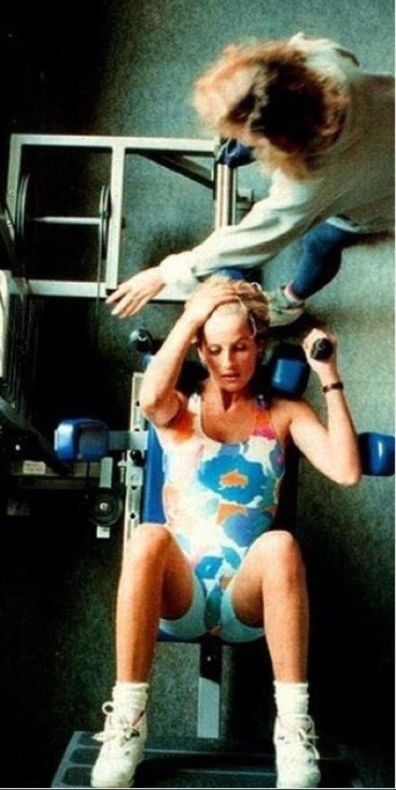 Princess Diana in the gym