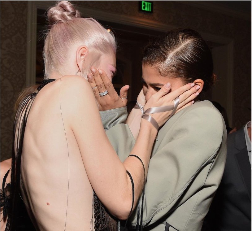 Hunter Schafer in underwear