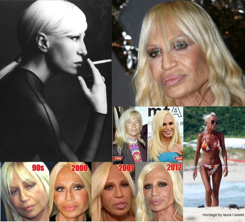 Donatella Versace in youth