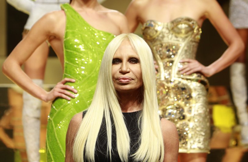 Donatella Versace 2020 and in his youth