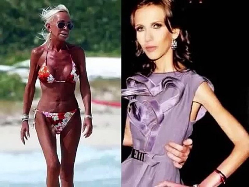 Donatella Versace in bikini