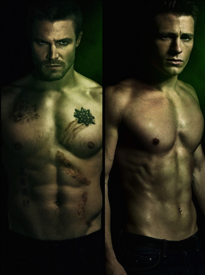 Alexander Ludwig and Stephen Amell