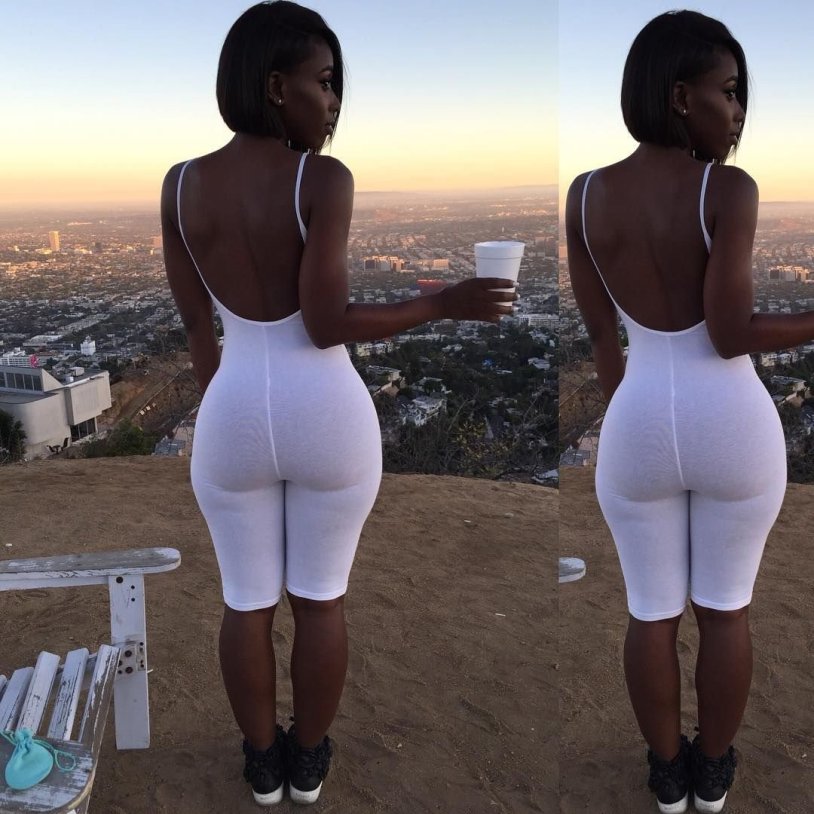 Amirah dyme in a swimsuit