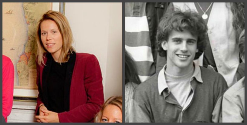 The first lady of France Bridget Macron in Youth