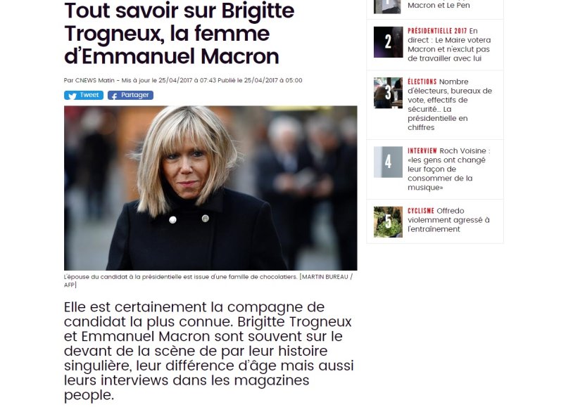 Bridget Macron and Alexey Panin