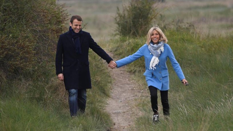 Brigitte Macron and Emmanuel Macron in Youth