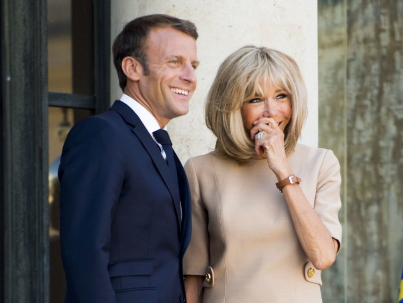 Macron's wife was compared