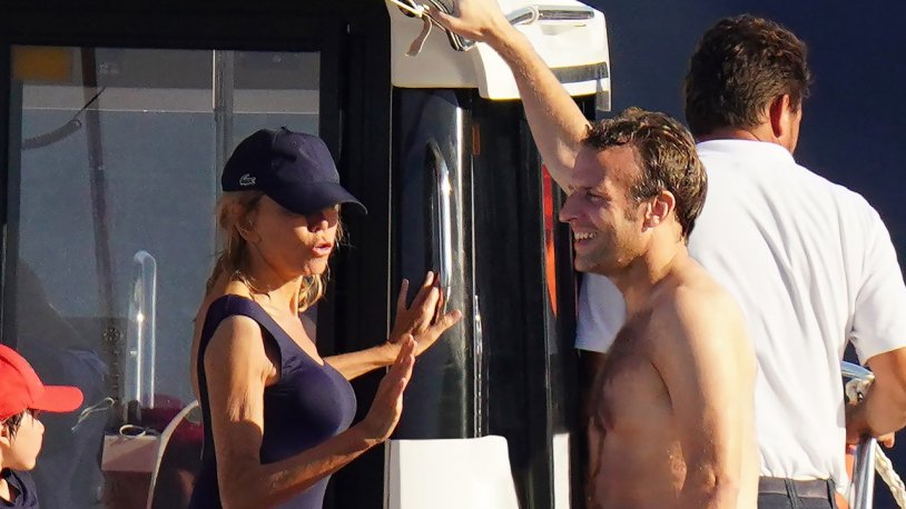 Bridget Macron in a swimsuit