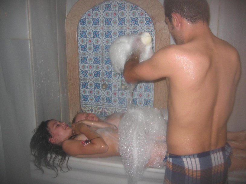 Stephanie Jane Chelsie Loraine in the shower