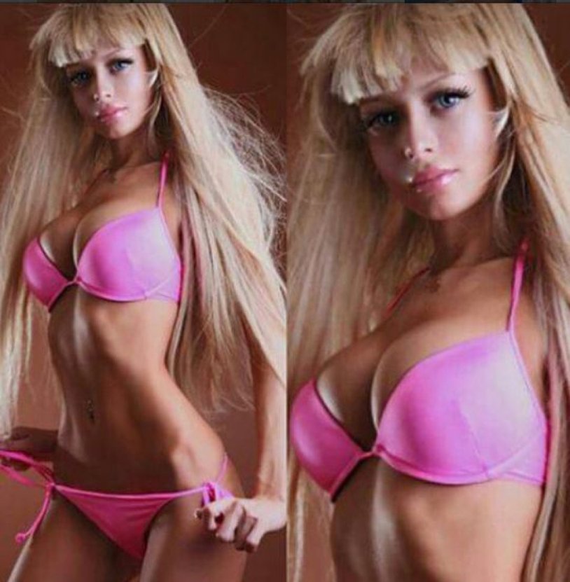 Naked Barbie and Ken dolls