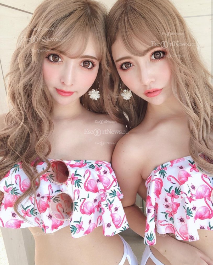 Japanese beautiful twins