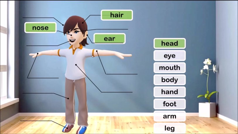 Beautiful face of the girl drawing