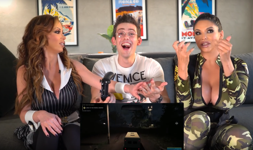 The emblem of the porn studio Brazzers