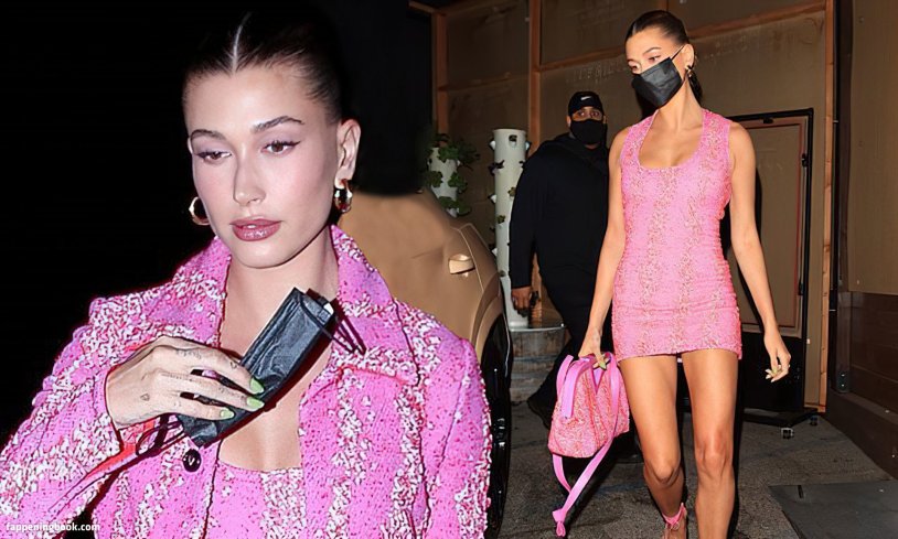 Haley Bieber in pink