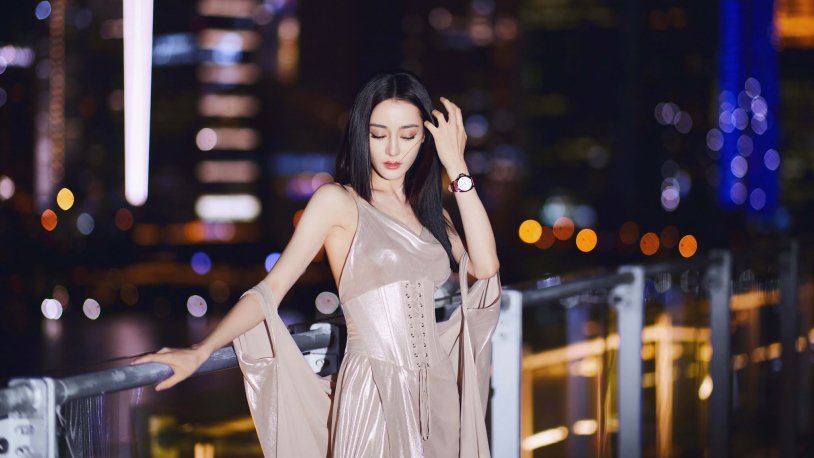 Dilrab Dilmurat in a swimsuit