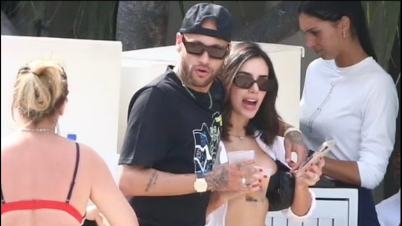 Neymar and Bruna Markezini