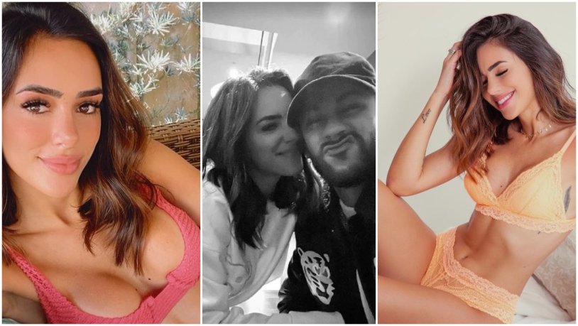 Neymar and his girlfriend 2016 photo