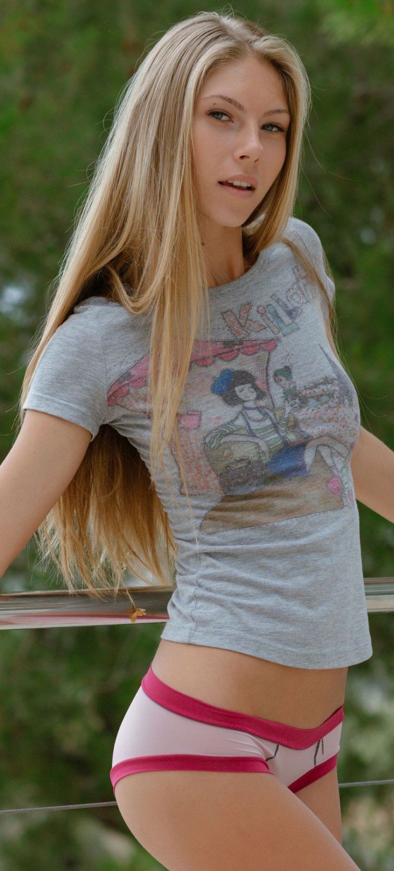 Crystal Boyd in shorts