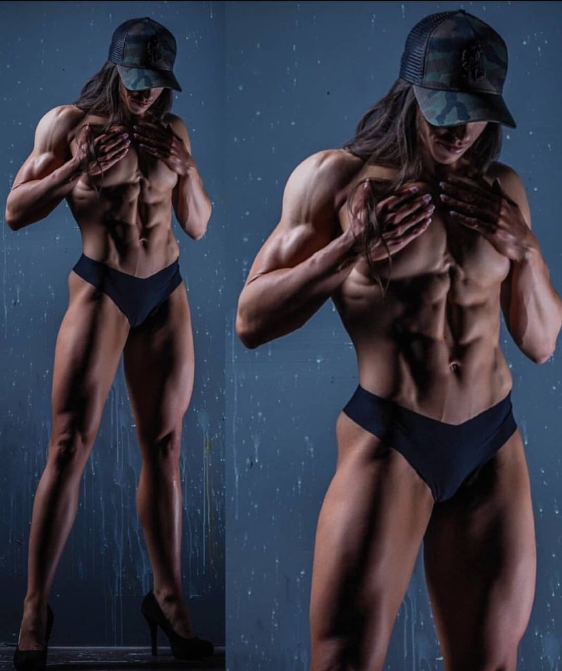 Muscular female back